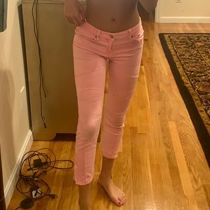 Pink skinny jeans